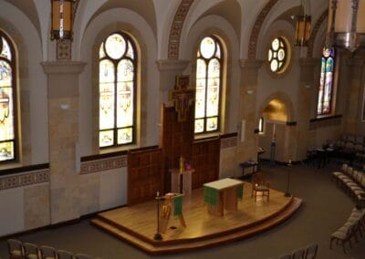 Viterbo University San Damiano Chapel Electrical Project by Poellinger Electric, Inc.