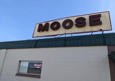 Moose Lodge Sign Lighting