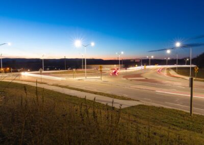 WIS DOT USH 14 61 Roundabout - Light Poles - Electrical Project